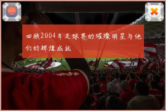 回顾2004年足球界的璀璨明星与他们的辉煌成就