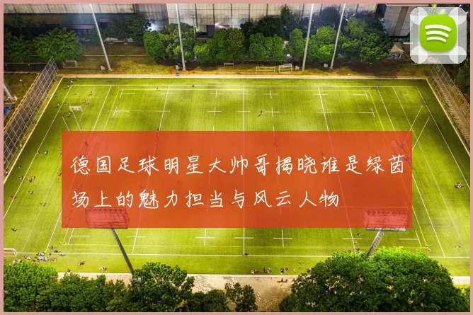德国足球明星大帅哥揭晓谁是绿茵场上的魅力担当与风云人物