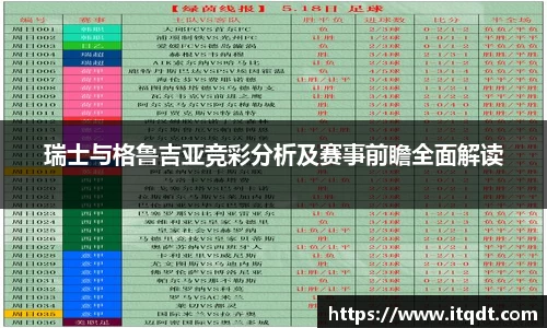 瑞士与格鲁吉亚竞彩分析及赛事前瞻全面解读